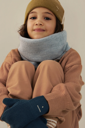 Winterset 100% merino muts + sjaal 2/6y - Gray Label